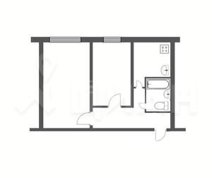 2-к квартира, на длительный срок, 43м2, 8/9 этаж