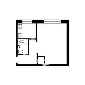 1-к квартира, на длительный срок, 32м2, 1/5 этаж