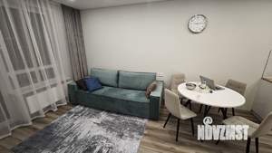 2-к квартира, на длительный срок, 45м2, 12/25 этаж