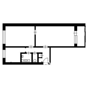 2-к квартира, на длительный срок, 53м2, 2/9 этаж