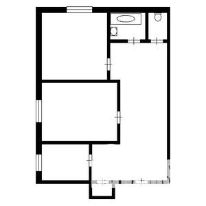 2-к квартира, на длительный срок, 54м2, 4/9 этаж
