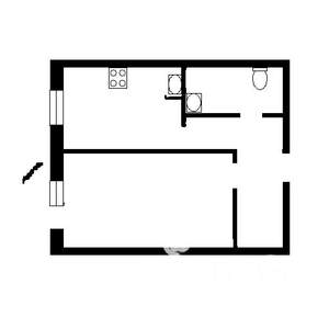 1-к квартира, на длительный срок, 40м2, 21/25 этаж