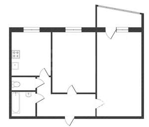 2-к квартира, на длительный срок, 49м2, 8/16 этаж