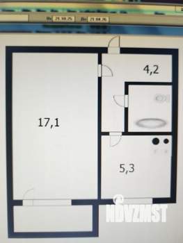 1-к квартира, на длительный срок, 32м2, 4/9 этаж