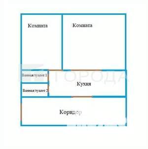 2-к квартира, на длительный срок, 59м2, 1/10 этаж