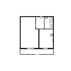 1-к квартира, на длительный срок, 26м2, 2/10 этаж