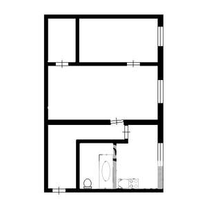 2-к квартира, на длительный срок, 43м2, 2/5 этаж