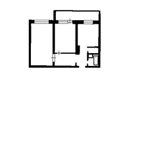 2-к квартира, на длительный срок, 52м2, 2/17 этаж
