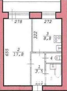 1-к квартира, на длительный срок, 35м2, 7/12 этаж
