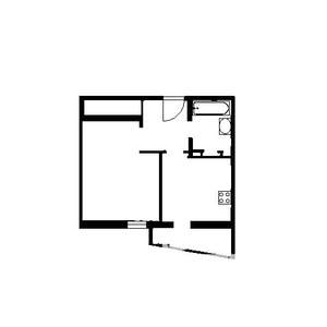 1-к квартира, на длительный срок, 32м2, 5/17 этаж