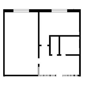 1-к квартира, на длительный срок, 29м2, 4/5 этаж