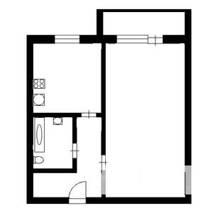 1-к квартира, на длительный срок, 44м2, 20/21 этаж