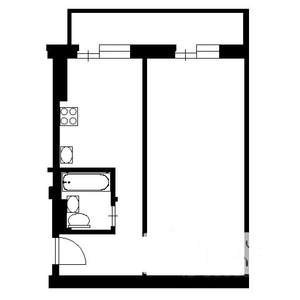 1-к квартира, на длительный срок, 45м2, 9/17 этаж