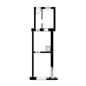 1-к квартира, на длительный срок, 40м2, 1/1 этаж