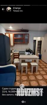 Студия квартира, на длительный срок, 23м2, 8/17 этаж