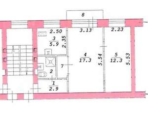 2-к квартира, на длительный срок, 44м2, 3/5 этаж