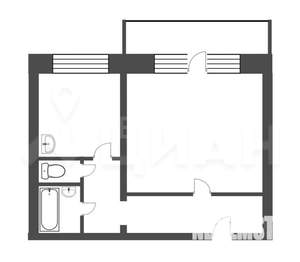 1-к квартира, на длительный срок, 42м2, 2/10 этаж
