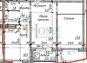 2-к квартира, на длительный срок, 57м2, 15/17 этаж