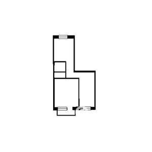 2-к квартира, на длительный срок, 45м2, 1/5 этаж
