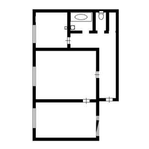 2-к квартира, на длительный срок, 52м2, 4/5 этаж