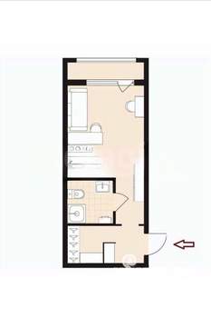 1-к квартира, на длительный срок, 32м2, 9/17 этаж