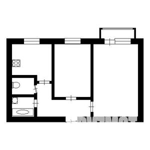 2-к квартира, на длительный срок, 44м2, 2/5 этаж