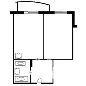 2-к квартира, на длительный срок, 45м2, 6/25 этаж