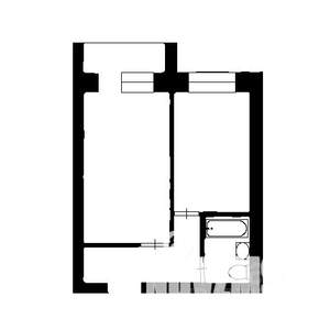 1-к квартира, на длительный срок, 33м2, 1/3 этаж