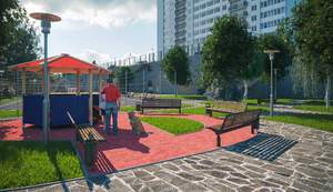 1-к квартира, на длительный срок, 45м2, 23/25 этаж