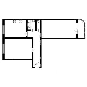 2-к квартира, на длительный срок, 62м2, 7/10 этаж