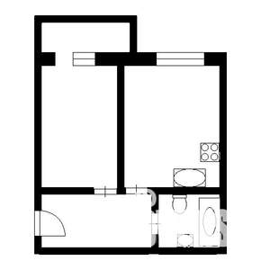 2-к квартира, на длительный срок, 46м2, 5/22 этаж