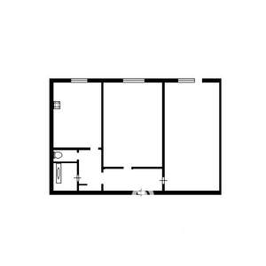 2-к квартира, на длительный срок, 44м2, 4/9 этаж