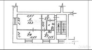 2-к квартира, на длительный срок, 32м2, 2/2 этаж