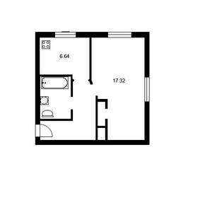 1-к квартира, на длительный срок, 30м2, 3/5 этаж