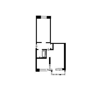 2-к квартира, на длительный срок, 43м2, 3/5 этаж