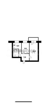 2-к квартира, на длительный срок, 41м2, 9/9 этаж