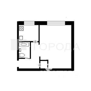 1-к квартира, на длительный срок, 32м2, 1/5 этаж