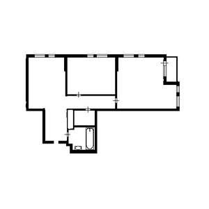 2-к квартира, на длительный срок, 61м2, 6/25 этаж
