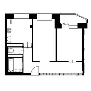 2-к квартира, на длительный срок, 54м2, 3/9 этаж