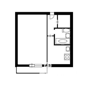 1-к квартира, на длительный срок, 32м2, 5/5 этаж
