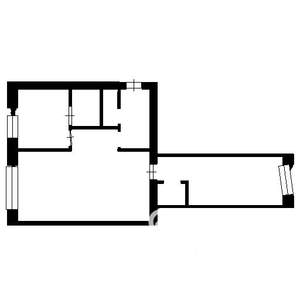 2-к квартира, на длительный срок, 45м2, 1/5 этаж