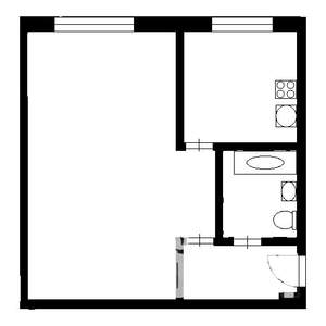 1-к квартира, на длительный срок, 32м2, 2/5 этаж