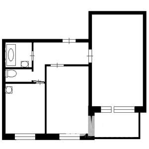 2-к квартира, на длительный срок, 44м2, 4/9 этаж