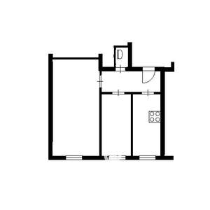 2-к квартира, на длительный срок, 48м2, 4/4 этаж