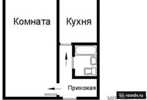 1-к квартира, на длительный срок, 30м2, 6/9 этаж