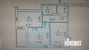2-к квартира, на длительный срок, 56м2, 13/17 этаж