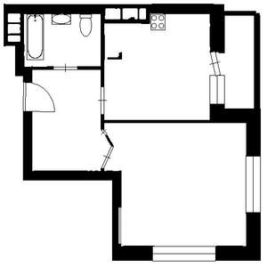 1-к квартира, на длительный срок, 45м2, 24/29 этаж