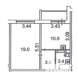 1-к квартира, на длительный срок, 37м2, 8/18 этаж