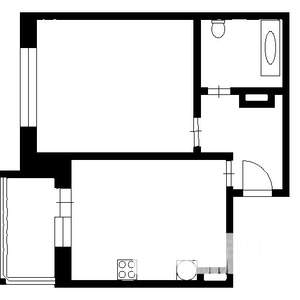 1-к квартира, на длительный срок, 36м2, 1/9 этаж