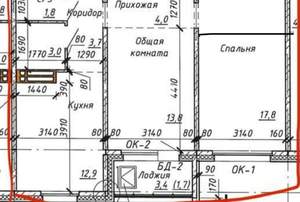2-к квартира, на длительный срок, 57м2, 15/17 этаж